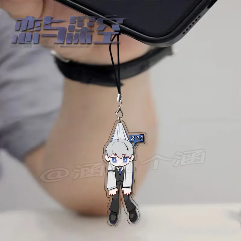 Новый креативный периферийный ремешок для мобильного телефона «Любовь и глубокий космос» «Qin Che Qi Yu» с подвеской в виде девичьего сердца