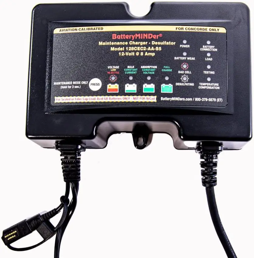 244CEC2-AA-S5: 24 Volt-4 Amp Aviation Calibrated for Concorde ONLY Aviation Battery Charger, Battery Maintainer, and Battery