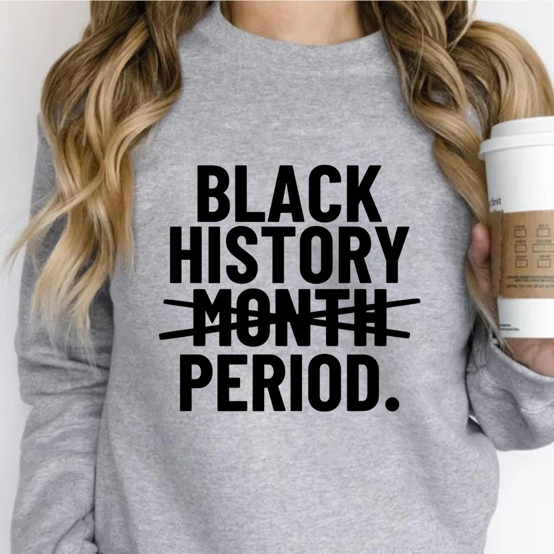 

Black History Month Period Sweatshirt Black Lives Matter T-Shirt Juneteenth Shirt Black Month Tees Unisex Casual Hoodies