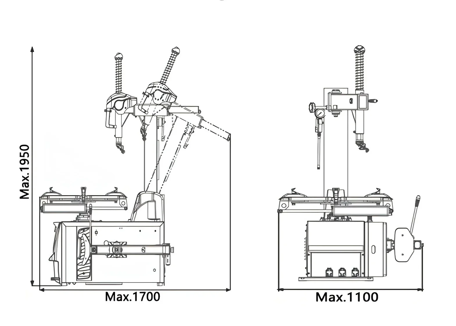 Factory Price Wheel Tyre Changer Heavy Duty Truck Tyre Changer With Ce Certificate