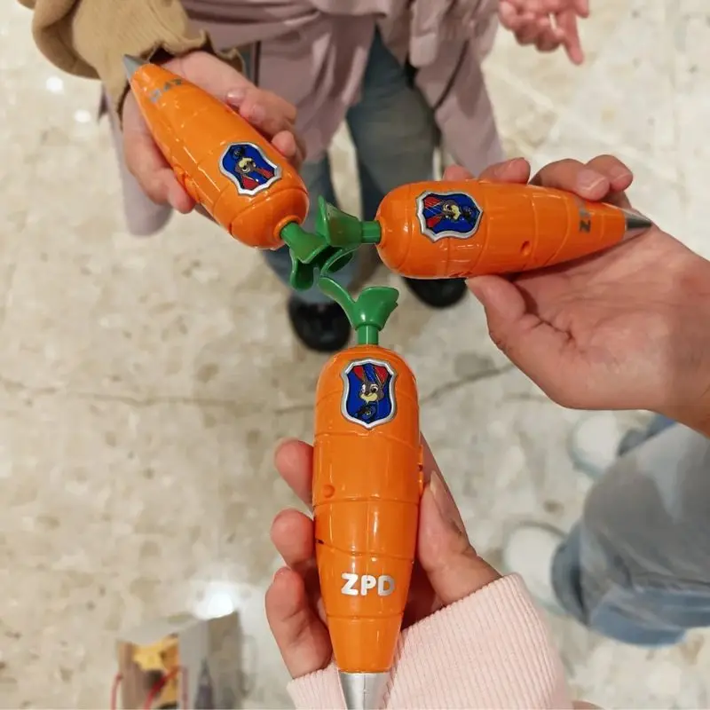  Zootopia Trendy Judy Carrot-Shaped 2-in-1 Voice Recorder Pen& Gary Pen Snake Writing Serum Pen Peripherl New Year Giftm