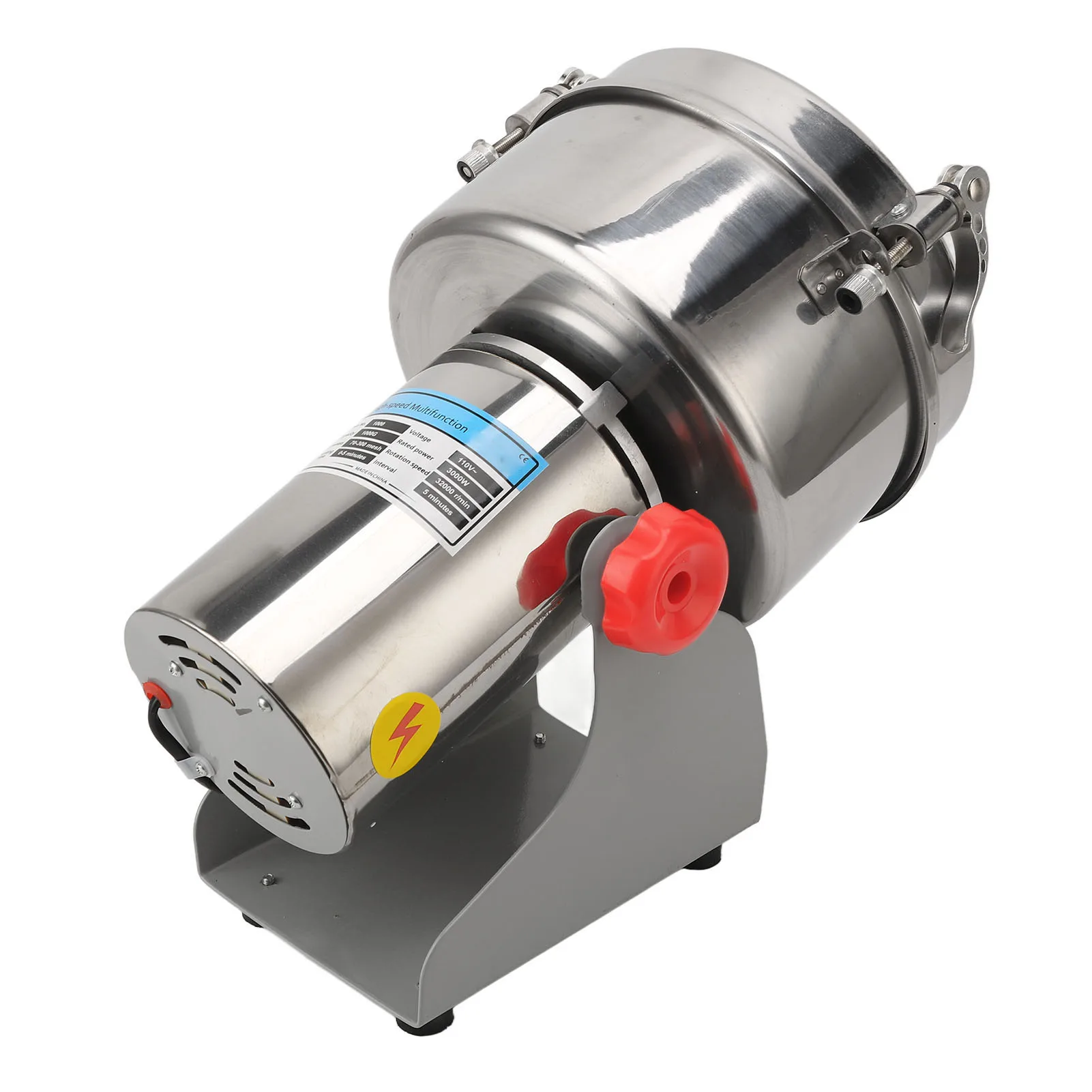 Electric Grinding Machine 3000W Electric Coffee Grinder Stable Multi Purpose 1000g Electric Bean Grinder Easy To Clean Swing