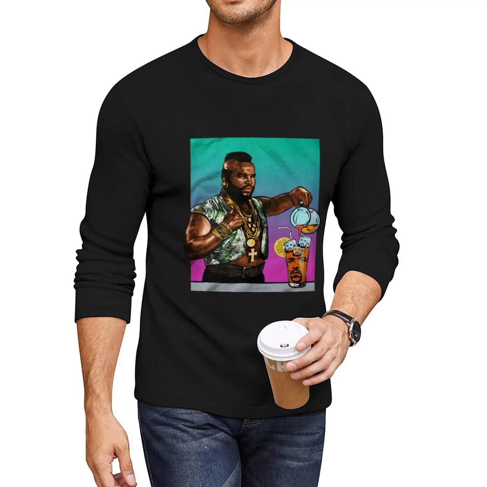 

Ice Cube in Iced Tea Inspired Long T-Shirt funny t shirt vintage t shirt boys t shirts mens shirt