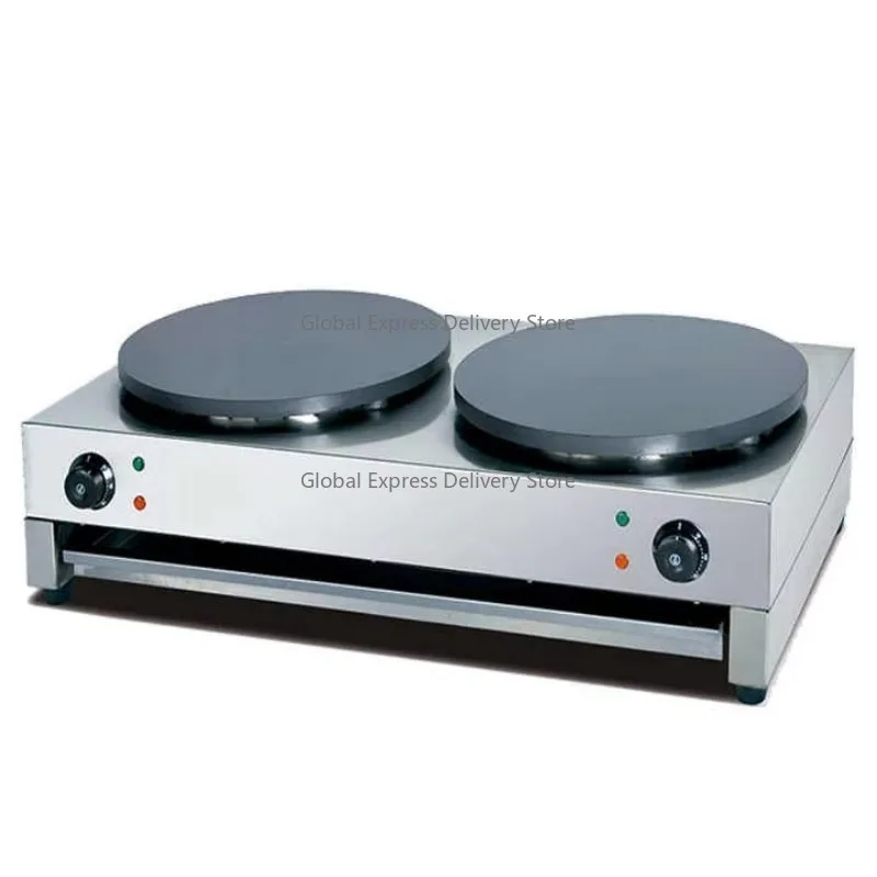 Commercial Electric Pancake Crepe Maker 220V Non-Stick Coating Crepe Equipment Machinery & Industrial Snack Machine