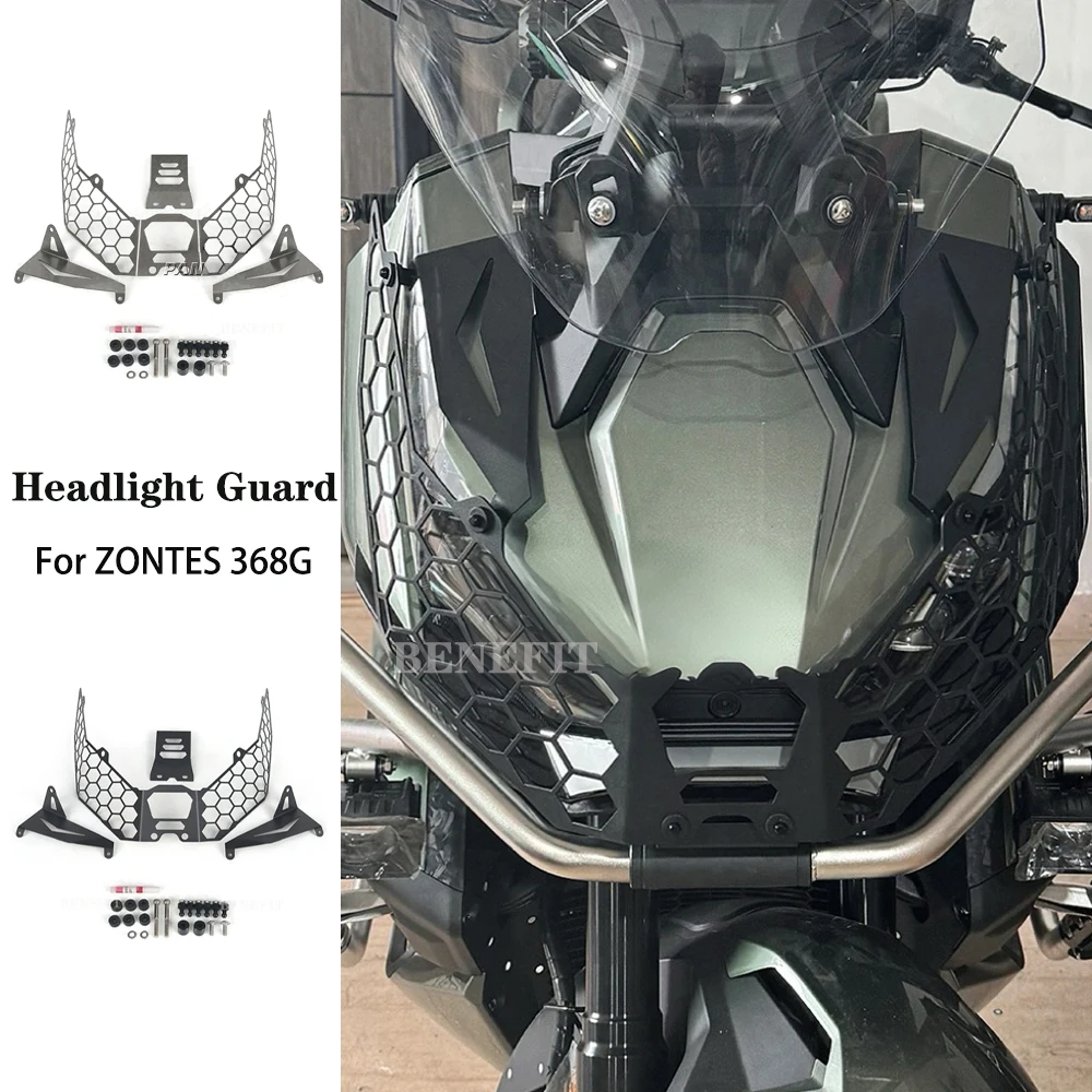 

Front Fairing Headlight Head Light Lamp Net Protection Grille Guard Cover Mesh Lampshade New Motorcycle For ZONTES 368G 368 G