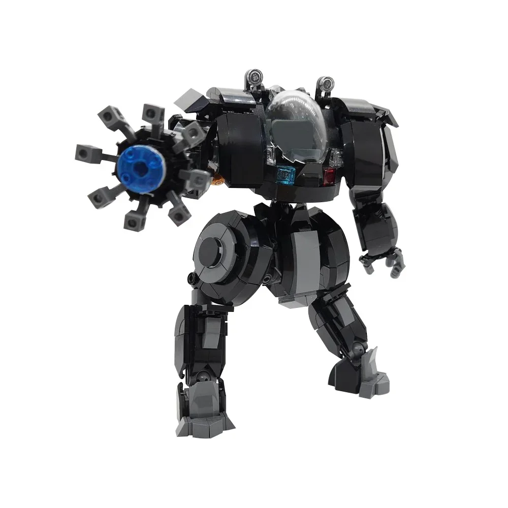 MOC Building Blocks X-17 Riot Control Mech Suit Model Subnautica Undersea Diving Suit Bricks Assembly Toys for Children Gifts