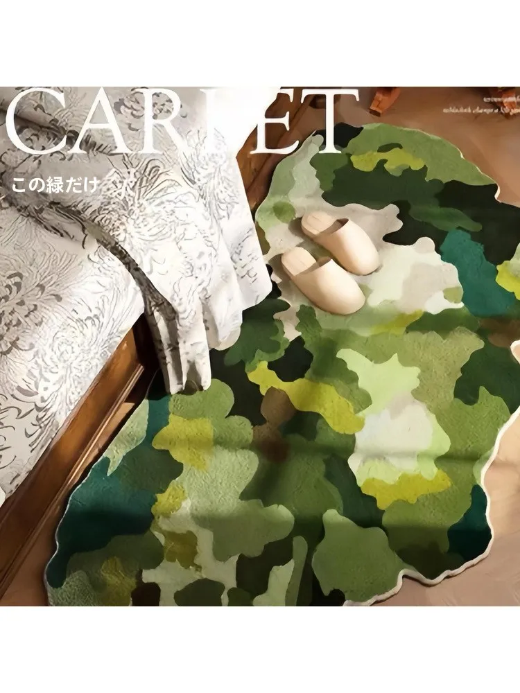 

Декоративный ковер из искусственного ворса для спальни и гостиной, коврик неправильной формы для детской комнаты, прикроватный коврик