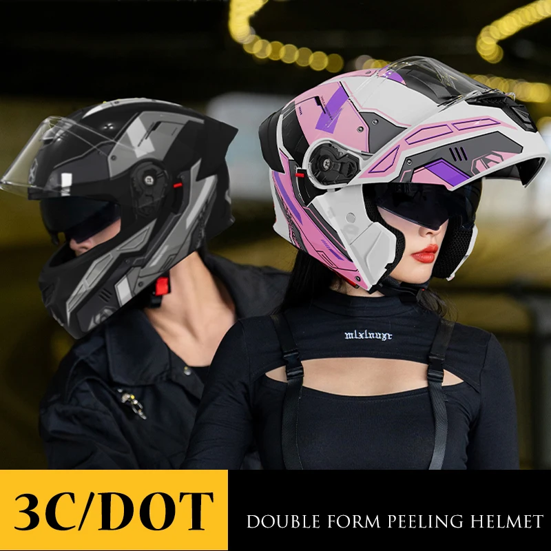 Dot Certified Motorcycle Helmet, Facelift Helmet, All Season Universal Motorcycle Riding