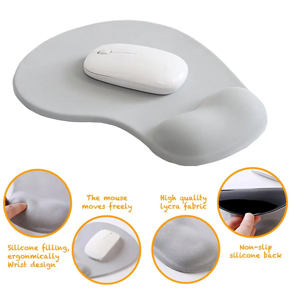 Gaming Mouse Pad เจลสายรัดข้อมือป้องกัน Ergonomic Gaming Desktop Mouse Pad REST คอมพิวเตอร์แล็ปท็อปสํานักงาน Mousepad
