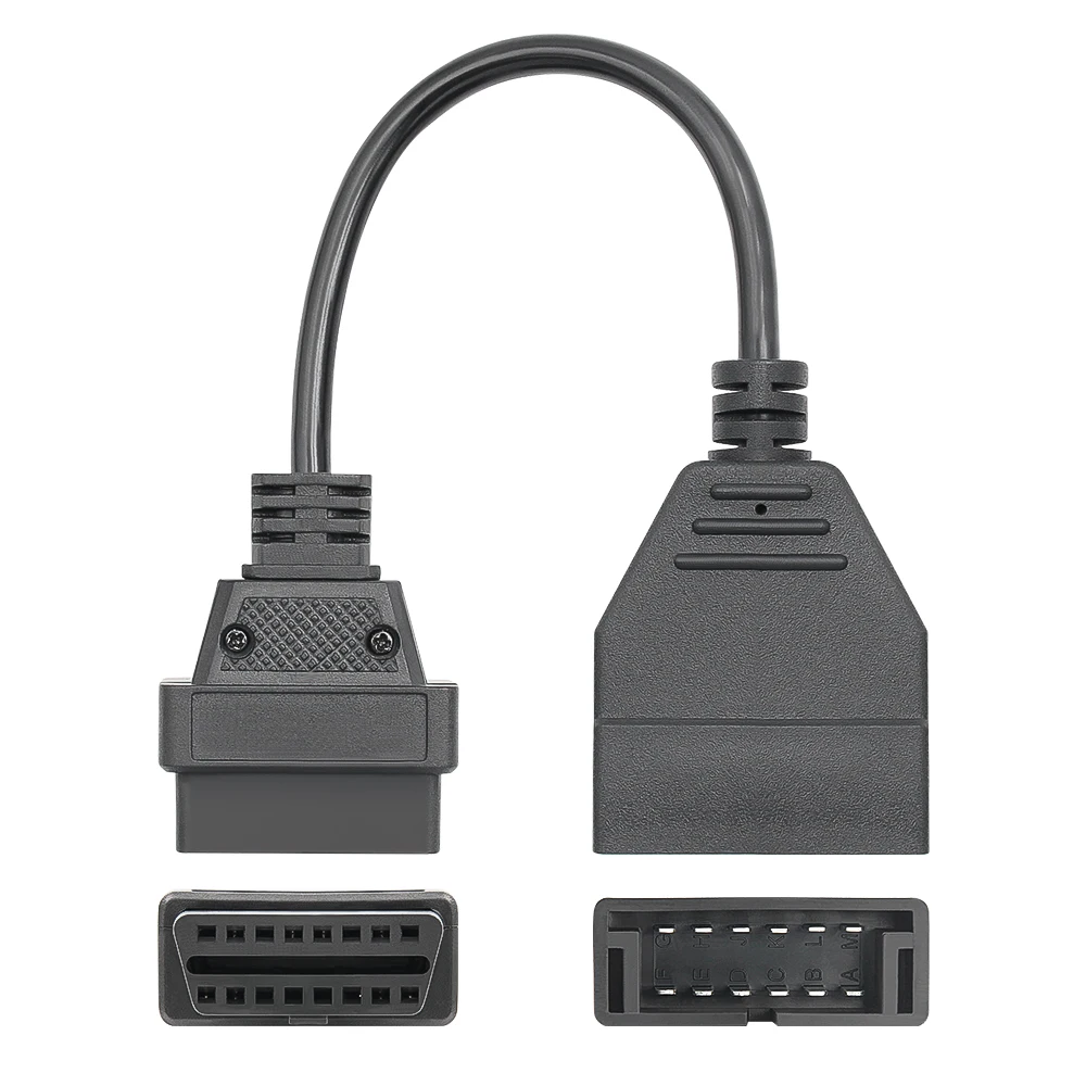 Obd1 to Obd2 12 Pin Connective Cable Compatible for GM Old Car Diagnosis