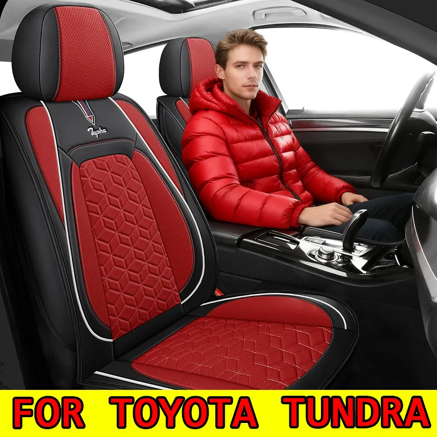 

FOR TOYOTA TUNDRA Wear-Resistant Car Seat Covers – Waterproof PU Leather, Full-Wrap Design