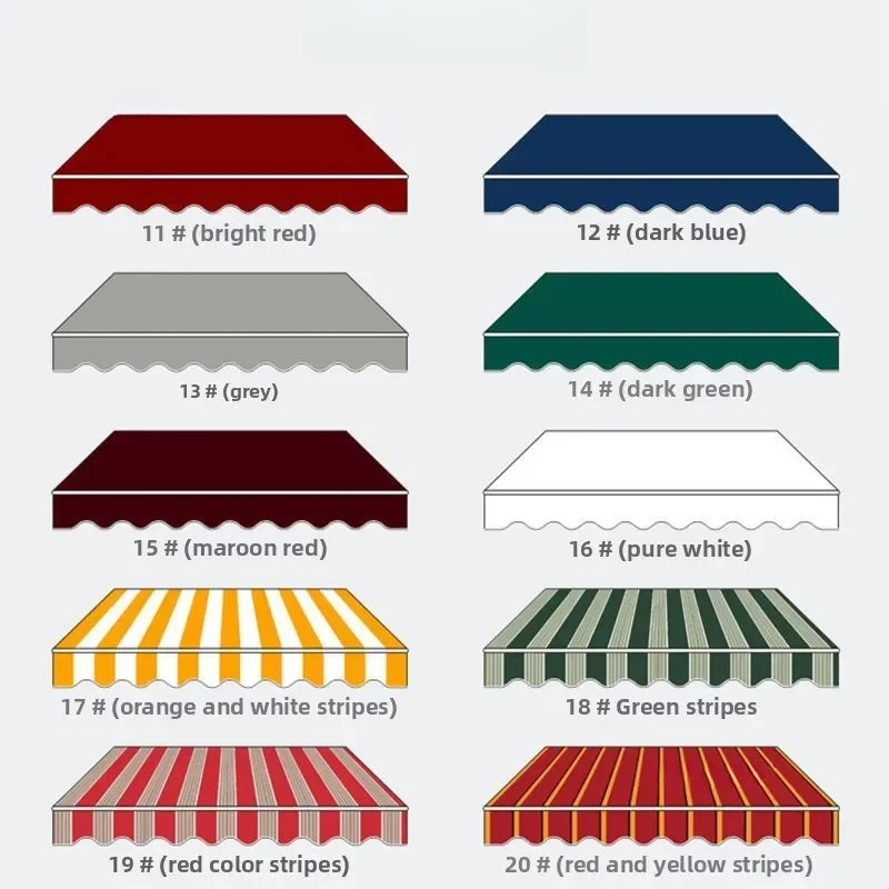 Fabric Thickened For Outdoor Retractable Waterproof Sun-Proof Gazebo Various Colors Canopy Replacement Cloth