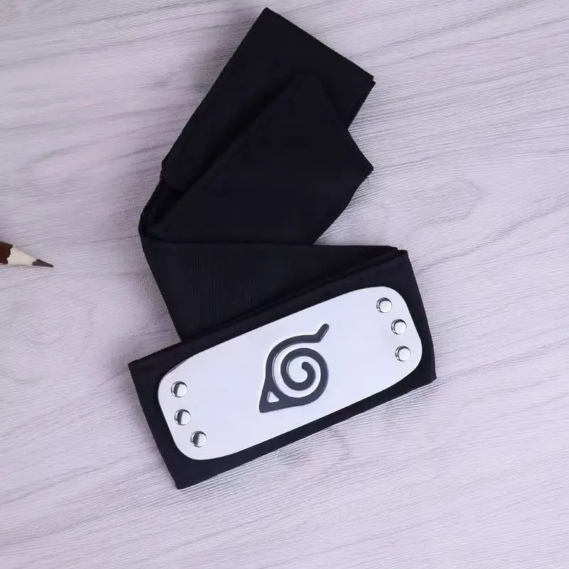 Naruto- Uzumaki Naruto para meninos e meninas nova moda dos desenhos animados anime tendência anime periféricos testa proteção metal bandana