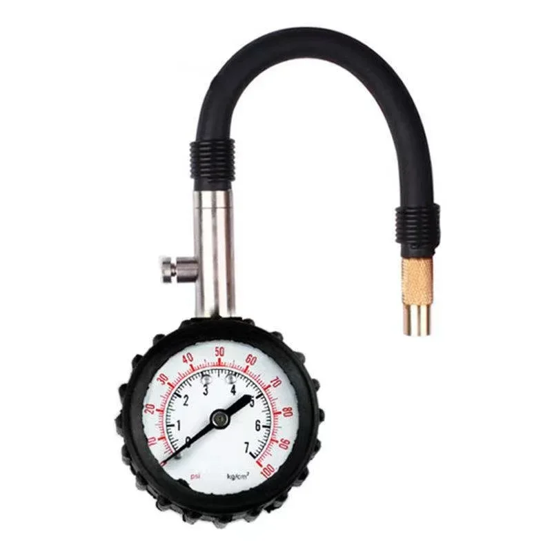 100Psi Car Tyre Air Pressure Tester High-precision Long Tube Tire Gauge Meter For Auto Motorcycle Truck Bike Measurement Tools