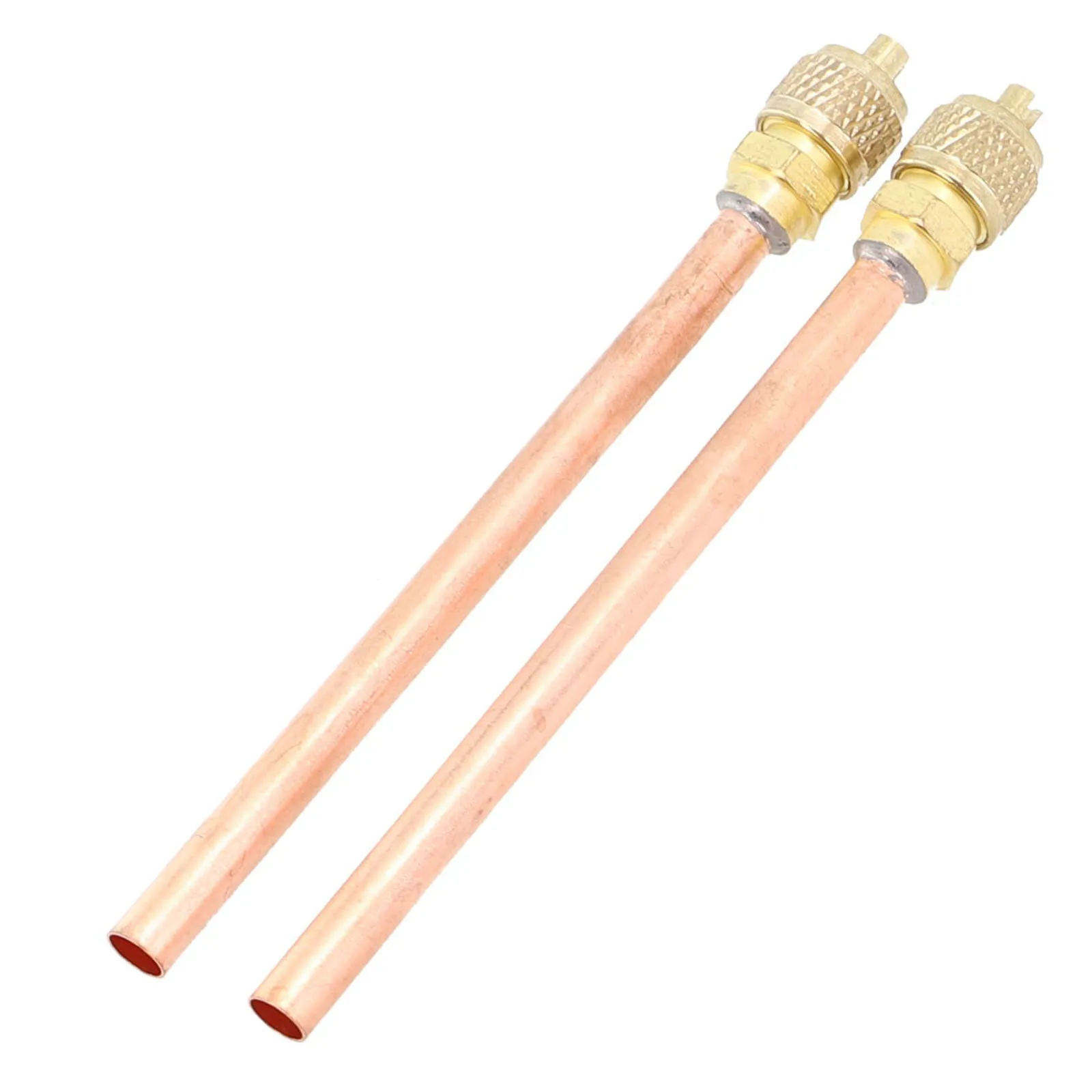 2pcs Air Conditioner Refrigeration Access Valves 3.4 Mpa Copper Tube Filling Parts For Air Conditioners Refrigeration Compressor