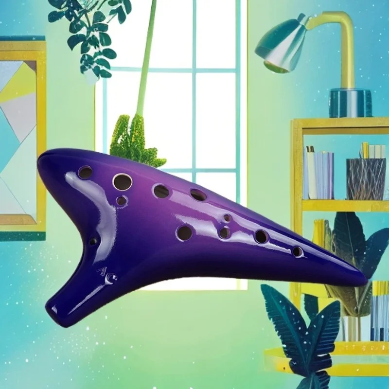12 Hole Alto C Tone Ocarina So - Ocarina Ceramic ulasan dan harga
