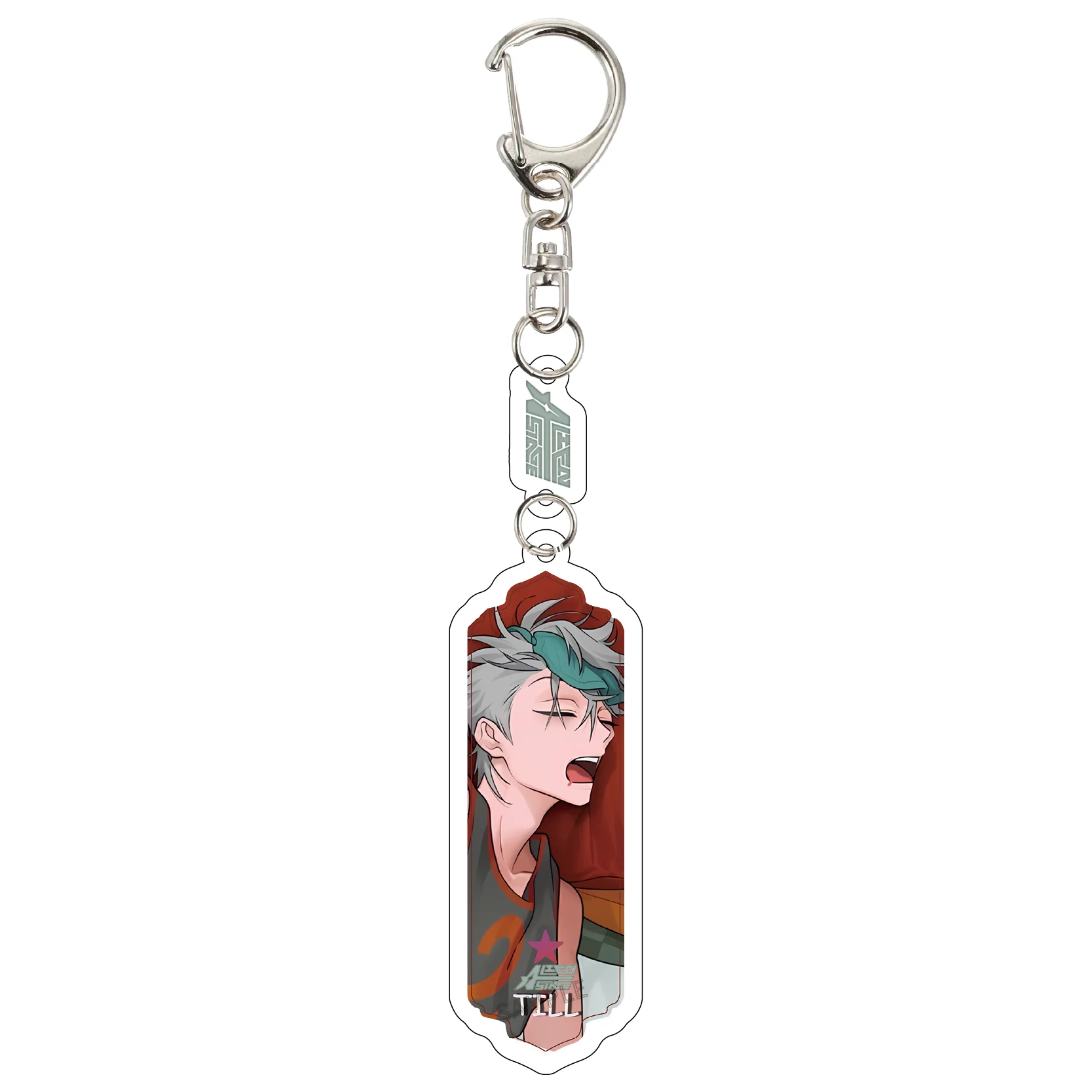 Anime Alien Stage Pendant Keychain Acrylic Stand Car Key Chain Cosplay Accessory for Mizi Sua Ivan Hyuna Luka Fan Gifts