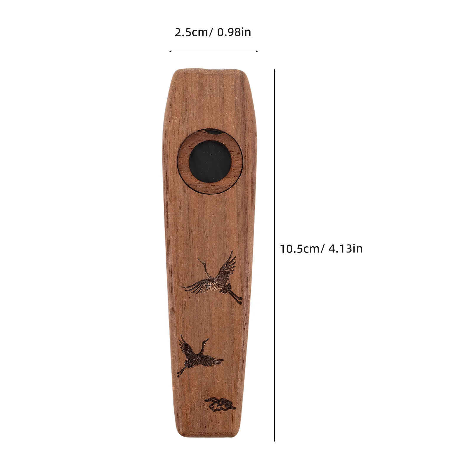 Kazoo de madeira para adultos, instrumento musical de grau resistente, design exclusivo, adequado para acompação solo, parceiro de ukulele