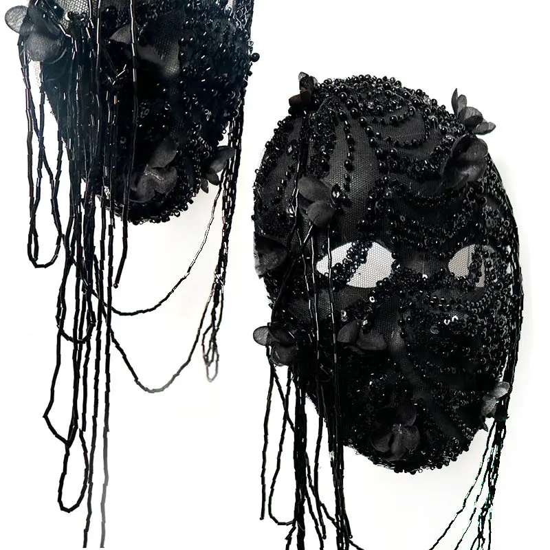 

Vintage Black Mask Niche Mask Butterfly Cos Show Cosplay Halloween Stage Props