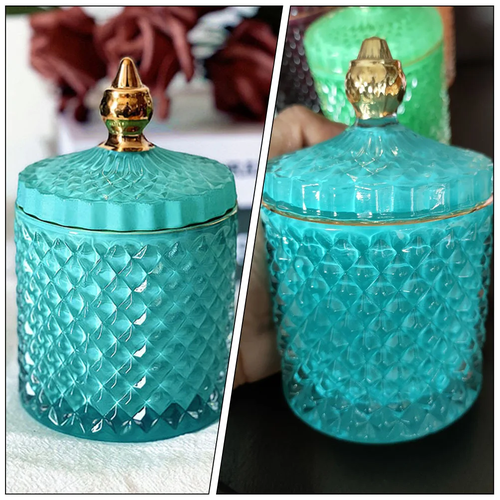 

Glass Candy Jar with Lid for Tea Coffee Beans Dry Food Storage Airtight Kitchen Pantry Organizer Decorative Glass Jars