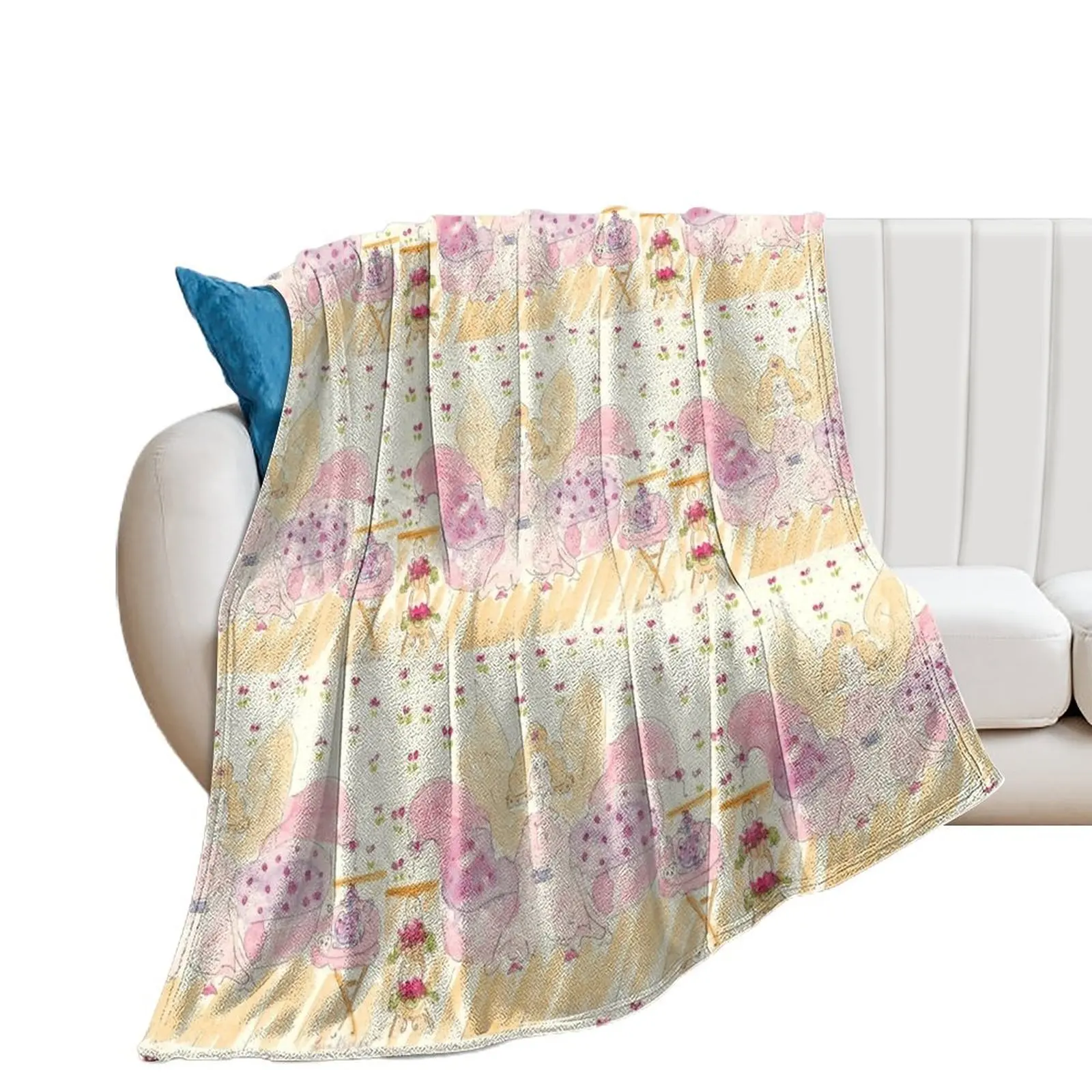 Fairy Godmother and Tea Throw Blanket valentine gift ideas sofa bed Blankets