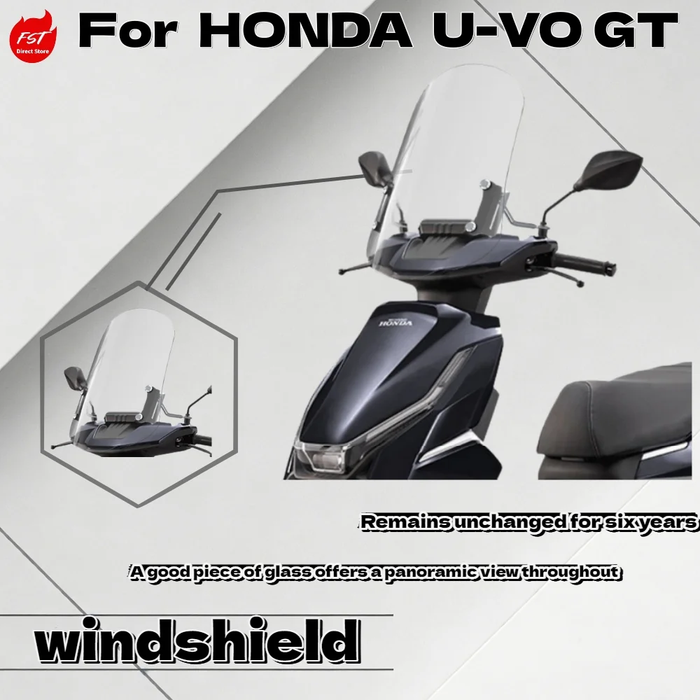 

Для Honda U-VO GT UBe Plus: Модифицированный прозрачный ветрозащитный комплект для лобового стекла скутера
