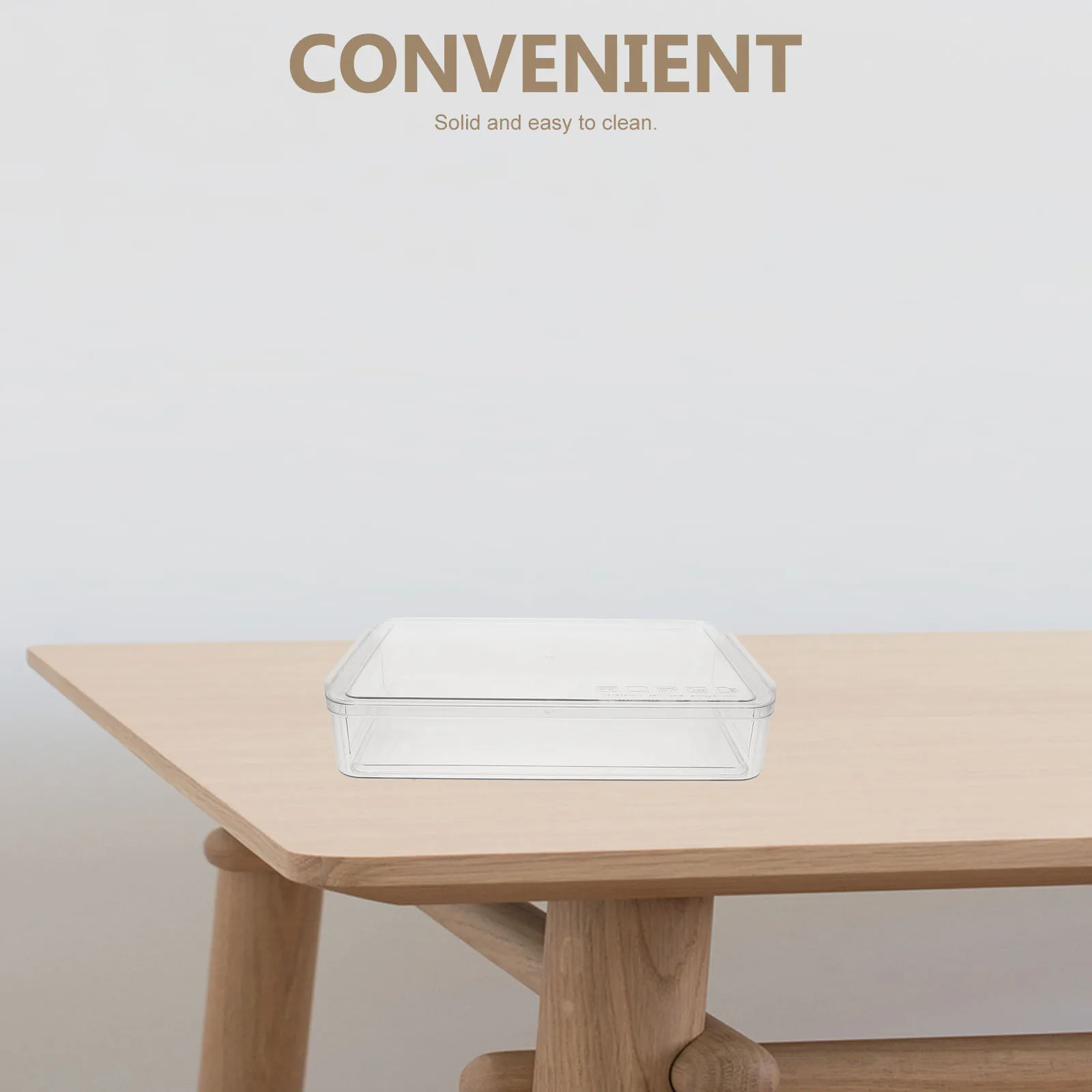 

1pcs Transparent File Storage Box Large Capacity Document Organizer For Home Office Pet Abs Material Clear Plastic Case Filing