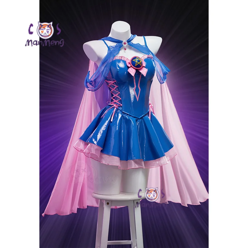 

Dark Magician Girl DMG Black Magician Girl BMG Cosplay Costume Sweet leather top skirt headwear prop set Halloween women uniform
