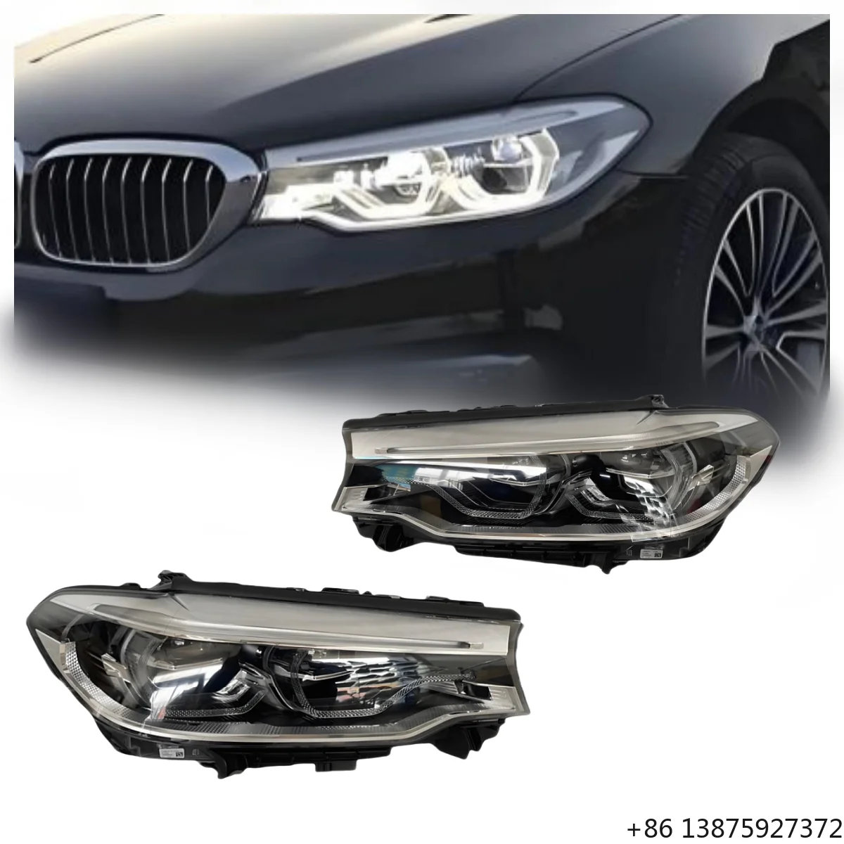 

Hot Selling High Quality for 5 Series G30G38 LED Headlights 6000K Hernia Angel Eyes Front Lighting New Condition