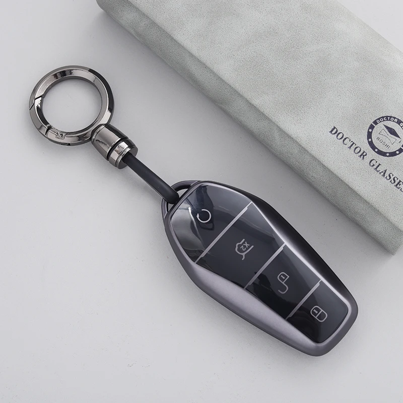 For BYD Qin Plusdmi Atto 3 Han EV Dolphin Protection Cover Shell Auto Interior Accessories New TPU Car Remote Key Case Fob