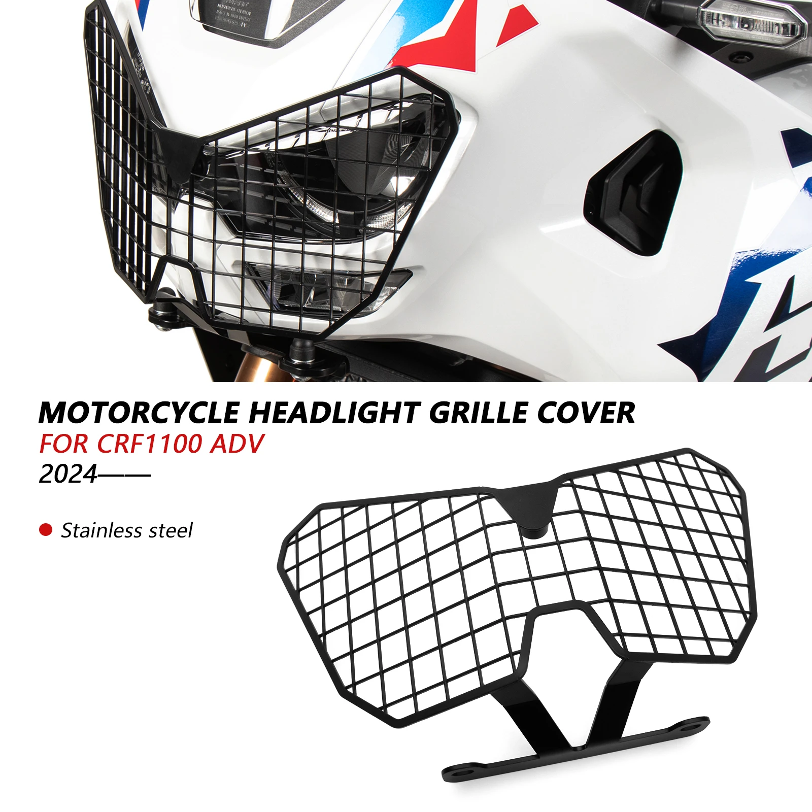 

FOR CRF1100 ADV CRF1100L Africa Twin Adventure Sports 2024 2025 Motorcycle Parts Headlight Guard Headlight Grille Guard