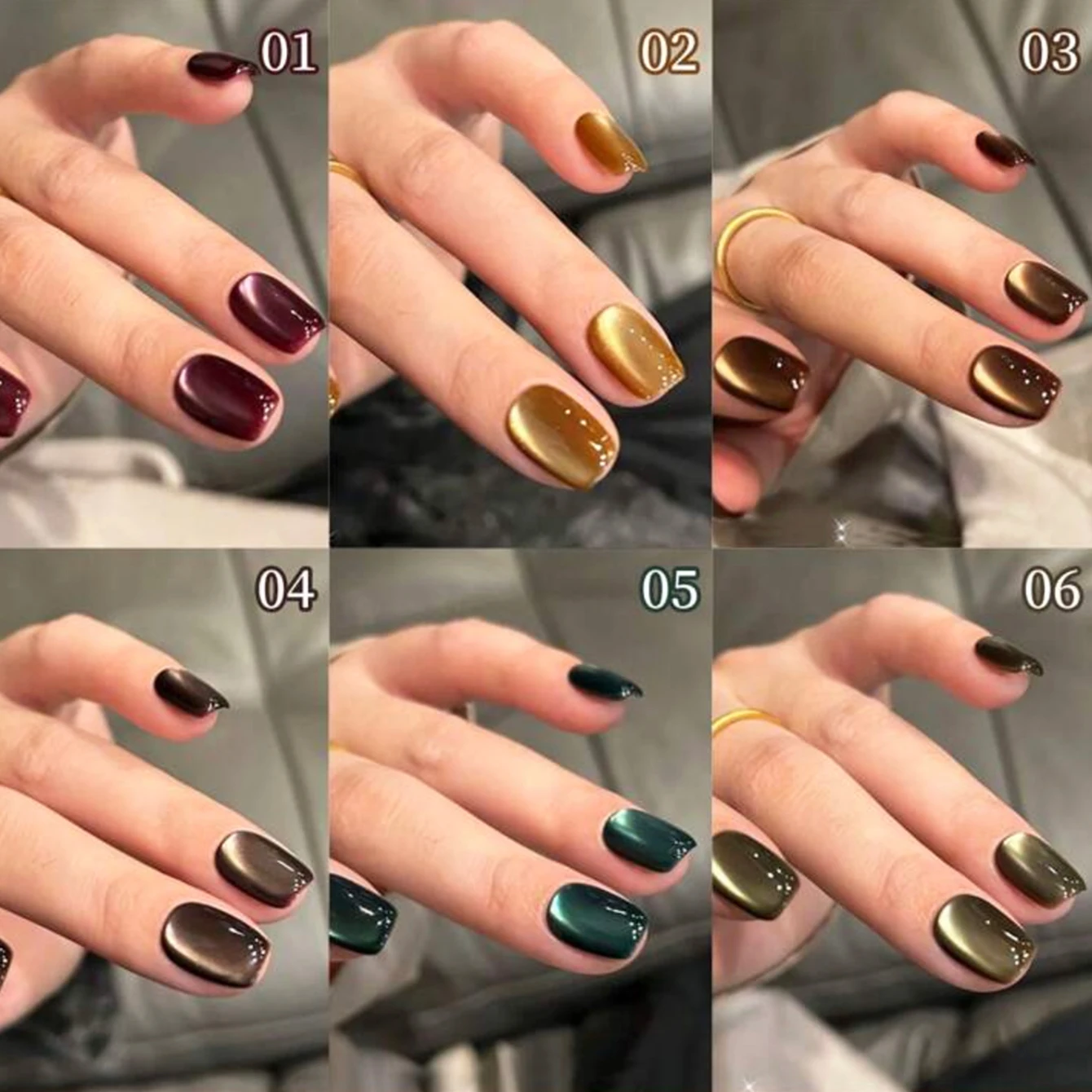 1 ชิ้น TC น้ำยาทาเล็บเจลตาแมวสีน้ำตาลประกายกลิตเตอร์แบบใหม่ สำหรับตกแต่งเล็บ ฤดูใบไม้ร่วง ฤดูหนาว ยอดนิยม ช่วยให้เล็บดูขาวขึ้น สไตล์อียิปต์โบราณ