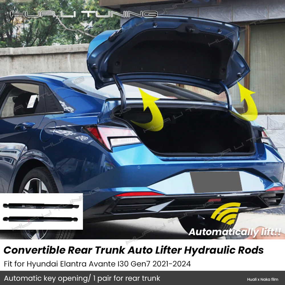 

For Hyundai Elantra Avante I30 2021-2024 Conversion Rear Trunk Auto Lift Hydraulic Rods Support Key Opening Upgrade Accessories