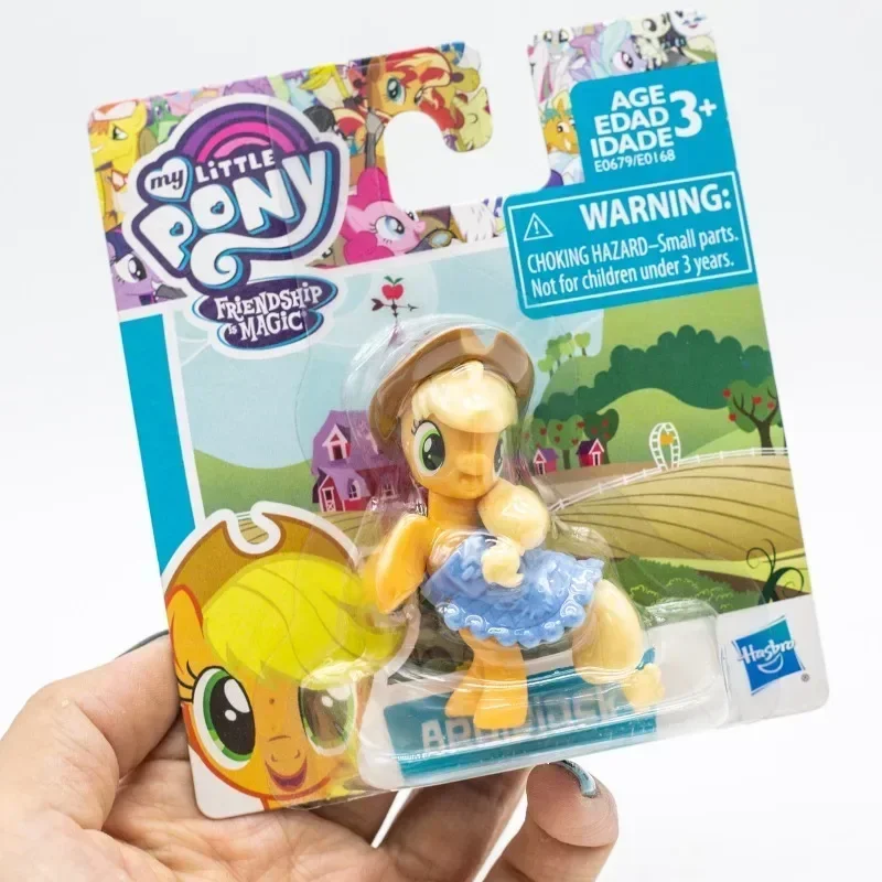 Hasbro-figuras de acción de My Little Pony, Mini Story, Twilight Friendship is Magic, Applejack Fluttershy, modelo de juguete