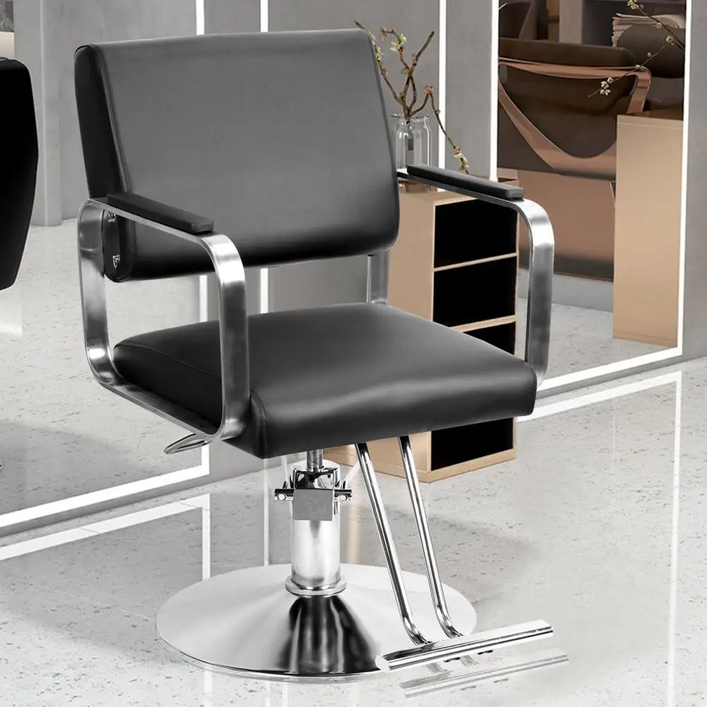 Hydraulic Barber Chair, Salon Chair For Hair Stylist, Heavy Duty Styling Chair With Footrest , Shampoo Beauty Salon Chair