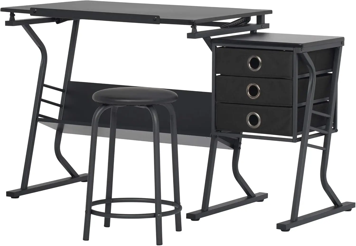 SD Studio Designs 2 Stück Eclipse Ultra Center Hocker Zeichen tisch, schwarz