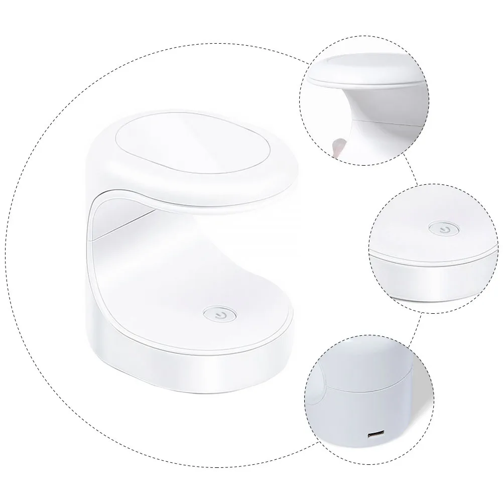 Lámpara de uñas USB portátil, secador de manicura profesional, incluso calor, exquisita, elegante, en cualquier momento, en cualquier lugar, lámpara artística de uñas