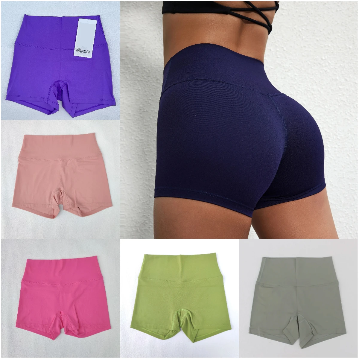 workout sports gym shorts 4.5 inch women short tights push up sporty woman Yoga wear running fitness leggings Sportswear