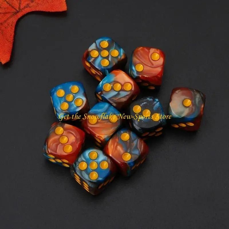 E56D 10 قطعة مكعب شفاف بستة جوانب 12 مم زاوية مستديرة طاولة محمولة للعب الألعاب #3