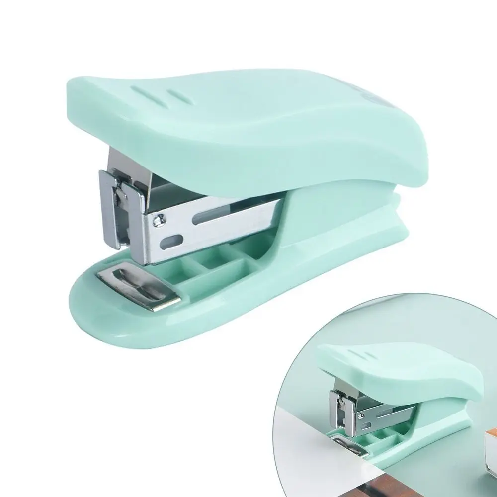 High Quality Fresh Color Mini Stapler Labor Saving 26/6 Staples Stapling Machine Staples Bookbinding Machine School Office