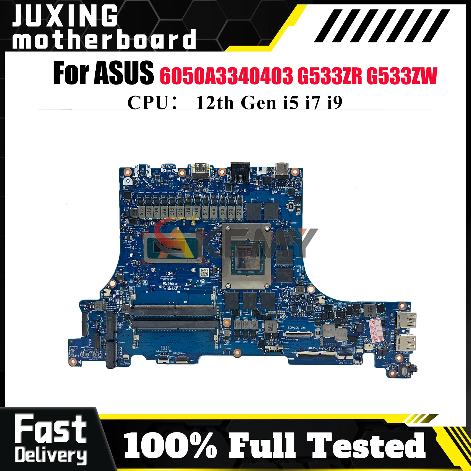 

6050A3340403 Материнская плата для ноутбука ASUS ROG Strix SCAR 15 G533ZM G533ZR G533Z G533ZW Материнская плата с 12-го поколения i5 i7 i9 tests ОК