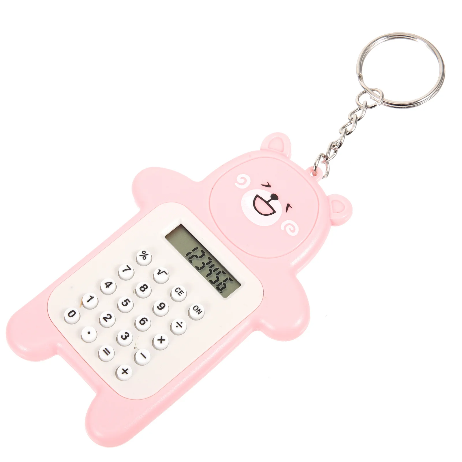 Mini Calculator Keychain Portable Decorative Pendant Calculators Office Supplies Hanging Calculator