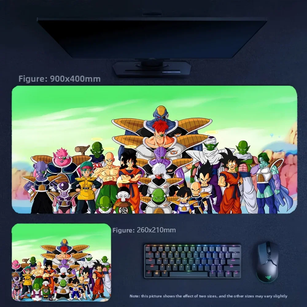 Cartoon Anime Dragon Ball Printed Leather Mouse Pad Large Size Table Mat Multi-size Boys Office High-quality Leather Mouse Pad