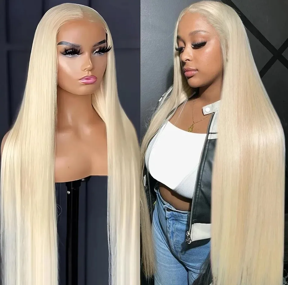 Lace Front Human Hair Wigs for Women choice HD Transparent Honey Blonde Color 613 Straight Lace Women's Halloween costumes