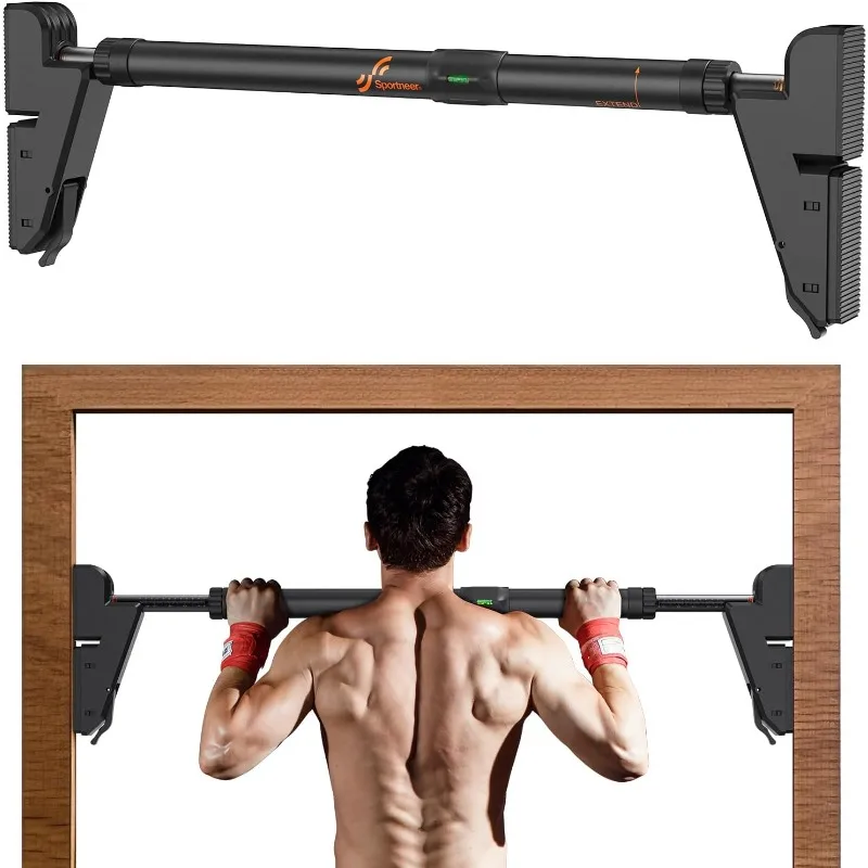

Sportneer Pull up Bar for Doorway No-Screw Adjustable Chin Up Bar for Door Frame Door Pull Up Bar for Home Gym Strength Training