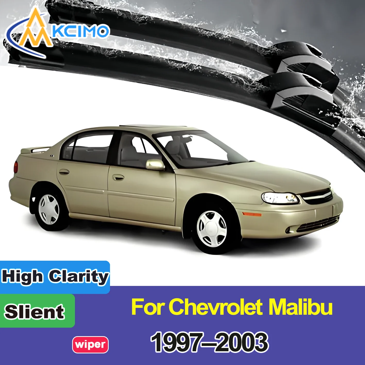 

KCIMO 2PCS New Wiper Blades for Chevrolet Malibu 1997-2003 Chevrolet Classic Front Windshield Accessories 2003 2002 2001 2000
