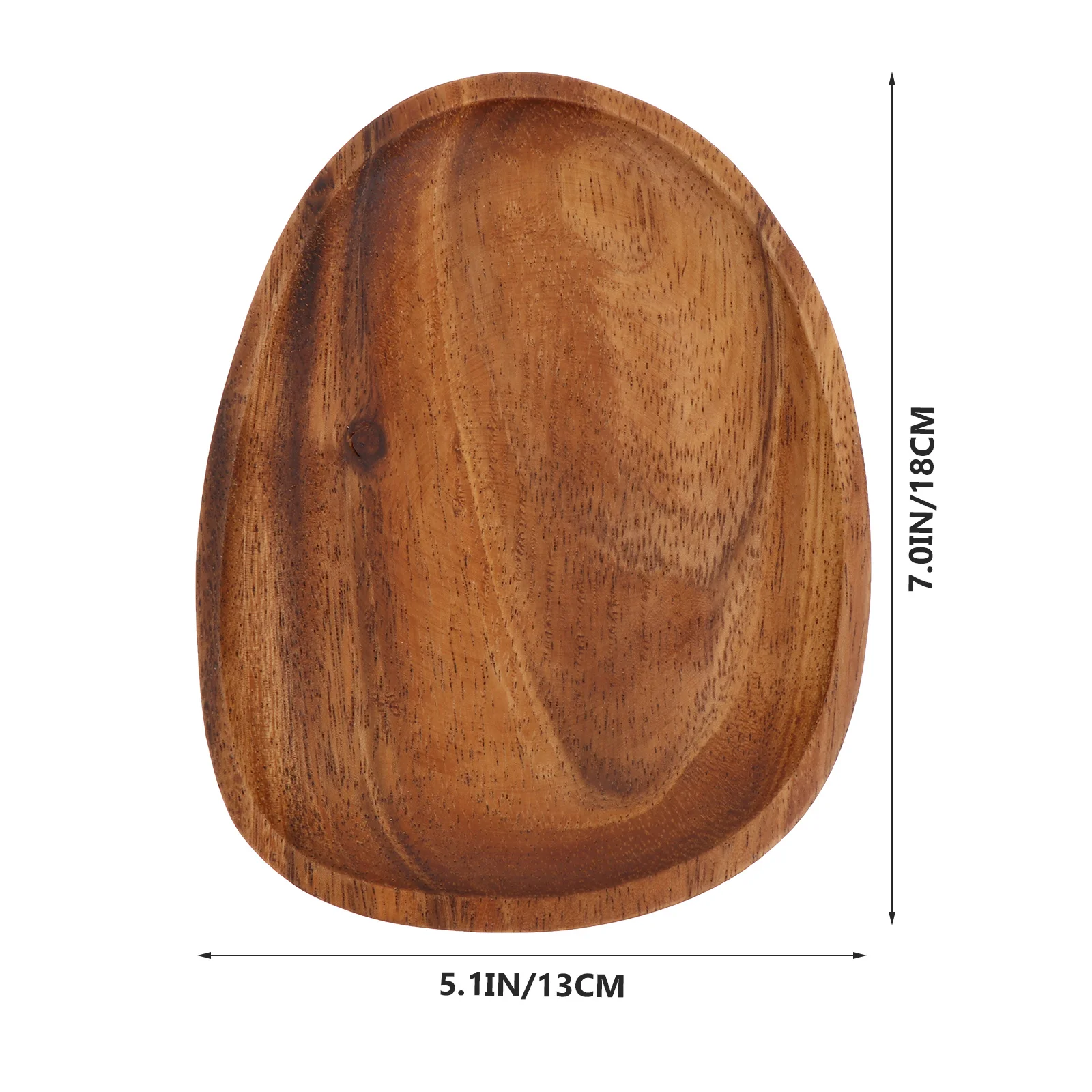

1Pcs Walnut Snack Plate Safe Healthy Material Irregular Food Dish Brown Easy Clean Refreshments Dish Walnut Snack Plate