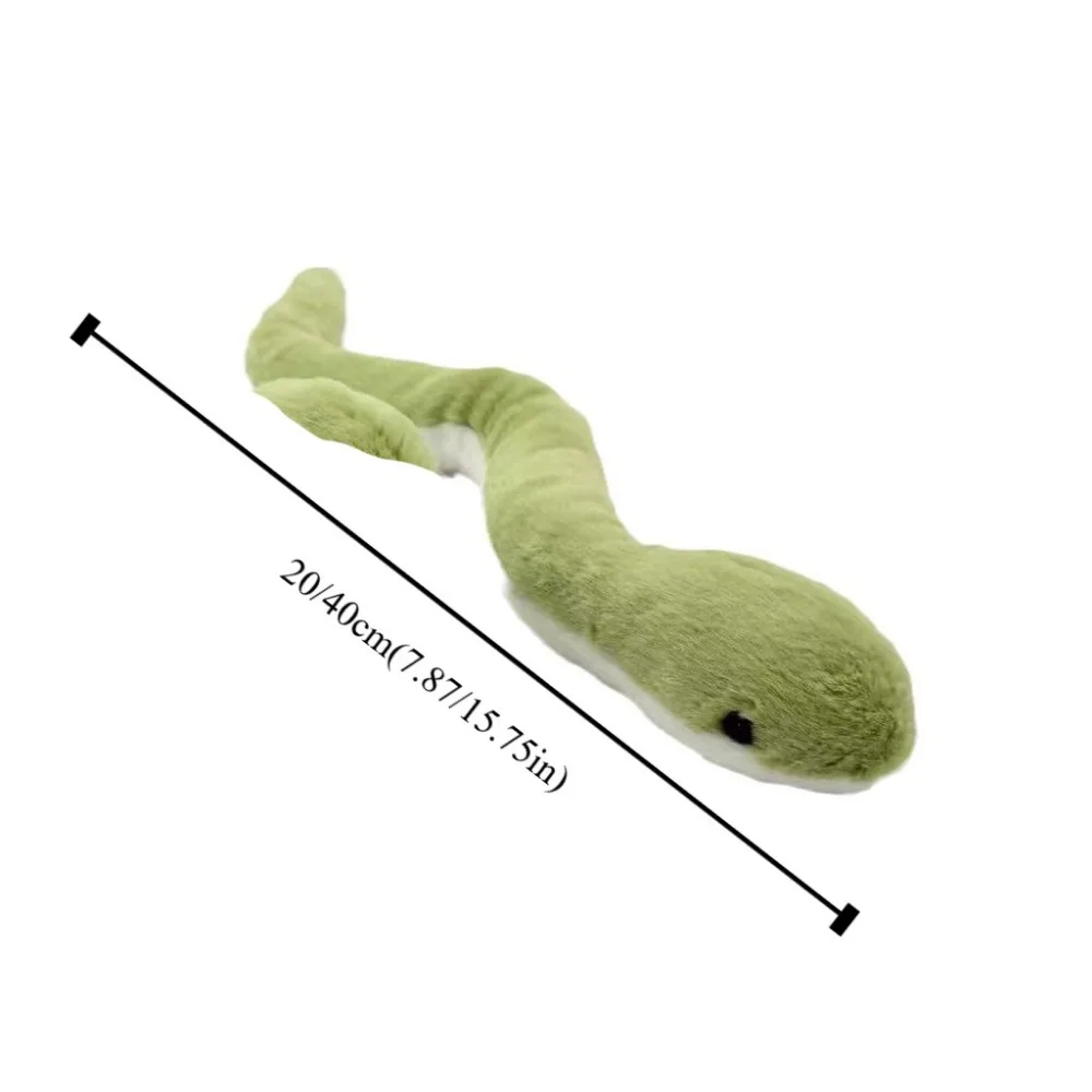 Year Of The Snake Plush Toy Keychain Cartoon Small Green Snake Soft Stuffed Doll Pendant Car Key Ring Backpack Bag Decor Kid Gif