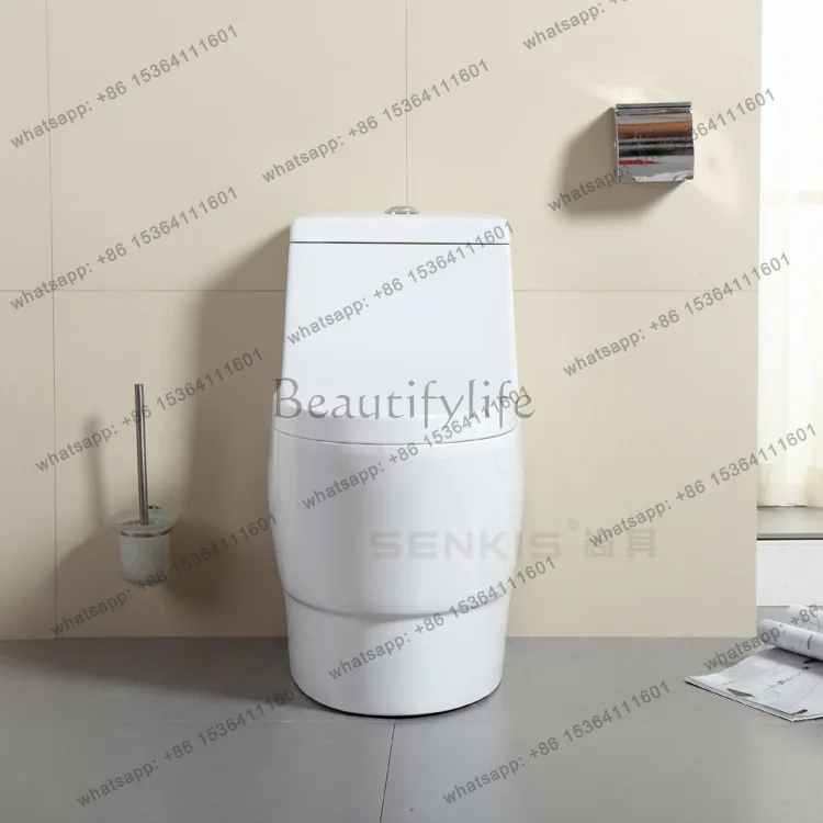 One-piece household flush toilet Hotel toilet Super whirlpool flush model