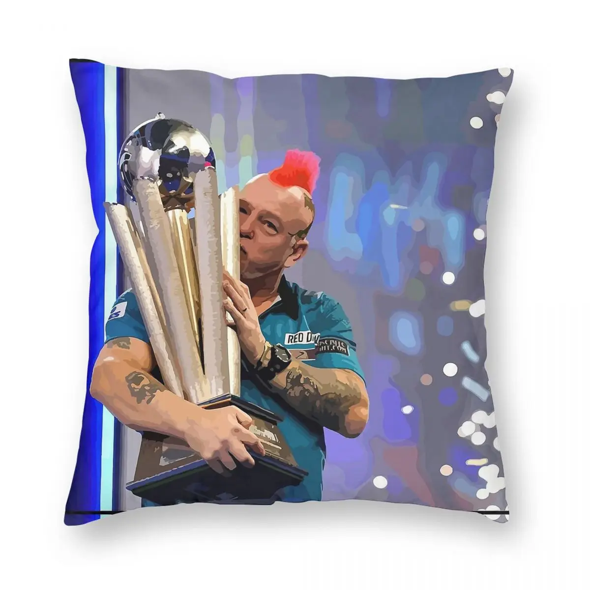 بيتر رايت دارت بطل ساحة المخدة البوليستر الكتان المخملية المطبوعة كسوة وسائد للزينة أريكة مقعد وسادة القضية 18"